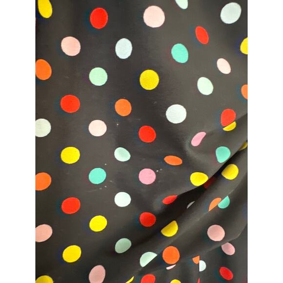 Shekini - Skirted One Piece Swimsuit - Size XL - Black with Multicolor Dots - Picture 3 of 6